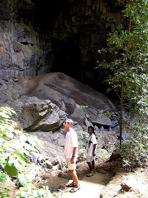 E) Sander and Mahaj at the batcave