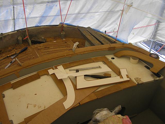 M) Starting to lay the new cockpit hatches 1
