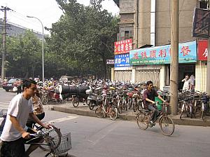 G) wall to wall bicycles in Chengdu.JPG