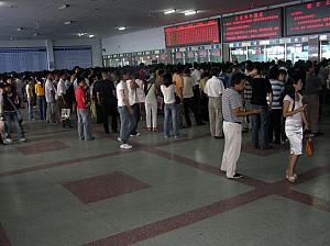 J) Over 1,000 people in line to buy train tickets.JPG
