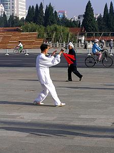 I) Exercise with a toy sword and Tai Chi type movements.JPG