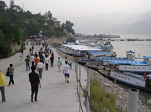 L) Hiking to our boat for the Little Three Gorges.JPG