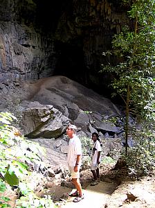 E) Sander and Mahaj at the batcave